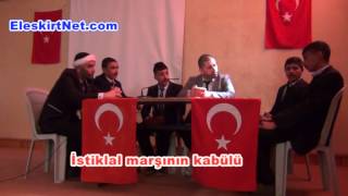 Eleşkirt'te istiklal marşının kabülü programı