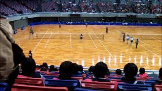 ソフトテニス 全日本インドア2013 女子予選B1 横山平田-小林石井