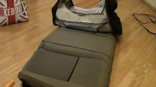 Снятие обшивки заднего сиденья VW Golf 4  Removing the rear seat cover VW Golf 4