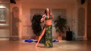 Belly Dance Double Veil Enta Omri and Drum Medley at Celebrating Dance October 2013