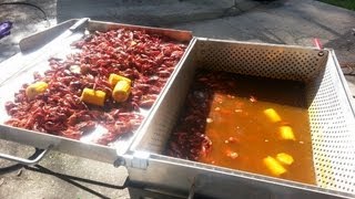 How To: Boil Louisiana Crawfish in  the King Kooker 9090 Boiler Setup
