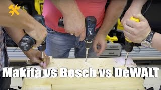 Bosch vs Makita vs DeWALT - сравнение шуруповертов 10.8V li-ion от Instr.by