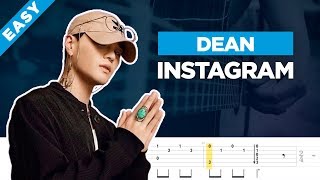 ? DEAN INSTAGRAM easy guitar cover + lesson with tabs