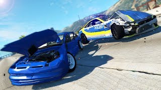 Insane Multiplayer Police Chases Using this Mod! - BeamNG Gameplay & Crashes - Cop Escape