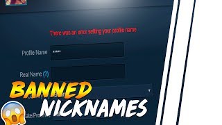 ?Забаненные ники в STEAM | Запрещённые НИКИ в STEAM?