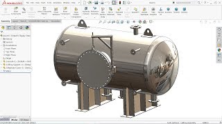 Solidworks tutorial Design of  Pressure Vessel