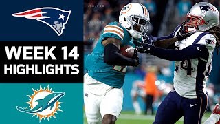 Patriots vs. Dolphins | NFL Week 14 Game Highlights