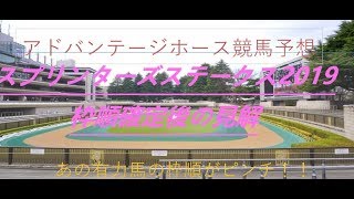 【スプリンターズステークス2019】枠順確定後の見解