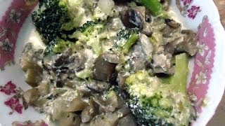Как приготовить брокколи Брокколи с грибами в сметанном соусе