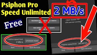 Psiphon pro unlimited speed 2mb/s |  psiphon pro bangla | psiphon pro speed 2019