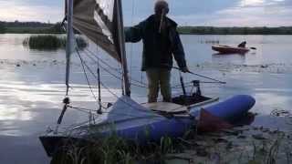 Мой каркасно-надувной швертбот. Sailing dinghies from kayaks