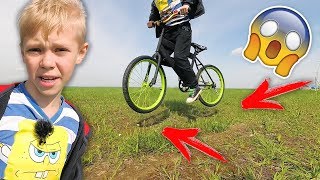 ТРЮКИ НА ВЕЛОСИПЕДЕ BMX Собрал Трамплин для Прыжков на Велике