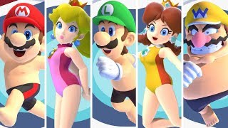 All Team Mario Characters (Swimming) - Mario & Sonic at the Olympic Games Tokyo 2020