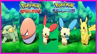 Pokemon OmegaRuby & AlphaSapphire - Electrike,Voltorb,Plusle,Minun & Pikachu Locations