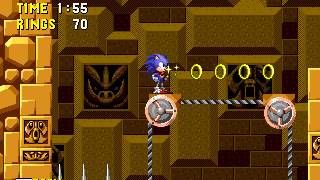 Sonic 1 Boomed (Sega Genesis Hack) Gameplay Part 4 (Labyrinth Zone)