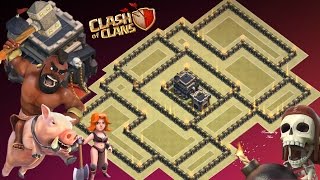 Best Th9 War Base 2017 Anti Everything -- Anti 3 Star Anti Gowipe Anti Lavaloon