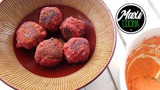 ALBONDIGAS VEGETARIANAS 3 | Remolacha y Queso | Maxi Cocina
