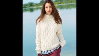 Пуловер Спицами для Начинающих - модели 2019 / Pullover Spokes for Beginners / Pullover Speichen
