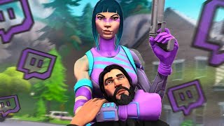 Killing Twitch Streamers #7 (with reactions) - Fortnite Battle Royale