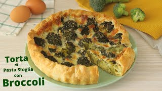 TORTA DI PASTA SFOGLIA CON BROCCOLI ? Ricetta facile e veloce di Lorenzo in cucina | puff party