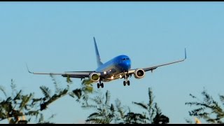 Crosswind Landing at Aeroparque Boeing 737-800 LV-FSK Aerolineas Argentinas