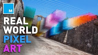 Color-Changing Giant Pixels in Real Life [COOL QUOTIENT]