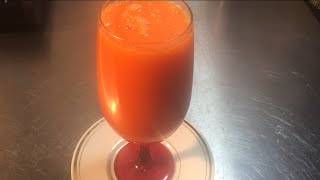 طريقة عمل عصير الجزر بالبرتقال والليمون / carrots juice /للشيف ايمن حسن.
