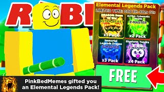 Rich Noob VS Roblox Ninja Legends!! Gifted Elemental Legends Pack & Broke The Game!!