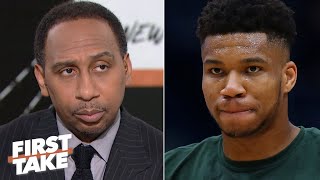 First Take debates whether Giannis is leading the MVP race | First Take