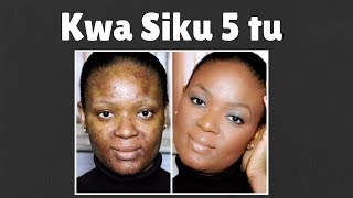 Dawa ya Kuondoa Madoa Usoni kwa muda mfupi