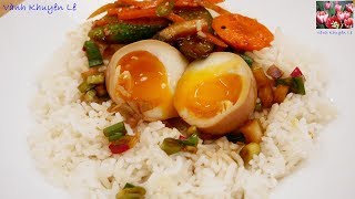TRỨNG GÀ NGÂM NƯỚC TƯƠNG HÀN QUỐC - Cách luộc Trứng Gà Lòng Đào Mayak eggs by Vanh Khuyen