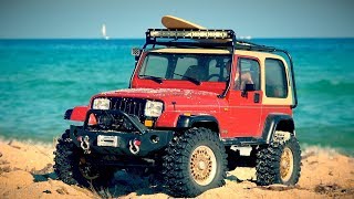 MST CMX / Tamiya Jeep Wrangler in Summer Holidays at the Mediterranean Sea!