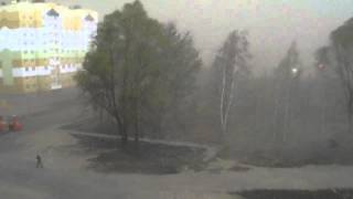 Микашевичи,13.04.2015г. Надвигается песчаная буря. Автор видео: Владимир Воронич.