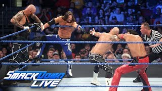 AJ Styles & Gallows & Anderson vs. Shinsuke Nakamura & Rusev Day: SmackDown LIVE, April 24, 2018