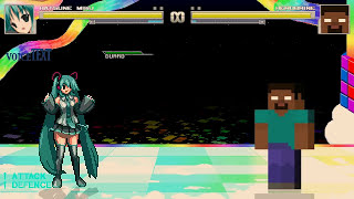 MIKU HATSUNE GIRL vs Minecraft HEROBRINE !