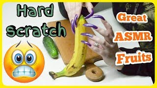 MARVELLOUS New SCRATCHING ASMR VIDEO with my DANGEROUS STRONG AND SHARP NAILS WITH BANANA!! ?