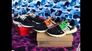 OFF WHITE X NIKE AIR PRESTO THE TEN COMPARISON AND ON FOOT REVIEW