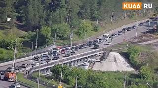 Массовое ДТП на Байновском мосту 27.06.2019