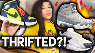 TRIP TO THE THRIFT | Jordan Cool Grey 9's, Jordan 1's, Kyries, Lebrons, KD's, Huaraches Found
