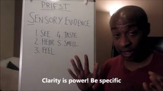 5. P R I E S T Goal Setting - S = Sensory Evidence