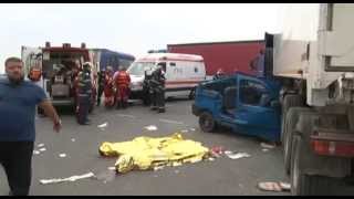 Grav accident rutier, la iesirea din Afumati: 2 oameni au murit, iar alti 5 au fost raniti grav