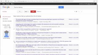 Setting up a Google Scholar profile