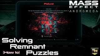 Mass Effect Andromeda | Solving Remnant Puzzles (Minigame)