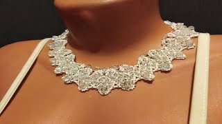 Колье из бисера и бусин  Мастер класс  Часть 2