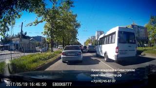 Урок вождения в Севастополе (экзаменационные маршруты: Острякова - "перемычка" - Острякова)