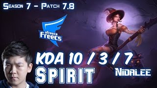 AFs Spirit NIDALEE vs LEE SIN Jungle - Patch 7.8 KR Ranked