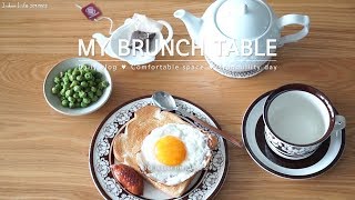 (ENG) No bgm 일주일간의 브런치 메뉴, 바질 페스토 샌드위치와 모짜렐라 치즈 샐러드로 건강식/My brunch table vlog. What I eat in a week.