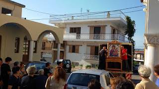 19/8/2018 Αναχώρηση Ιεράς Εικόνας ''Παναγίας Παραμυθίας'' απο τον Ι.Ν Ευαγγελισμού Θεοτόκου Ερυθρών