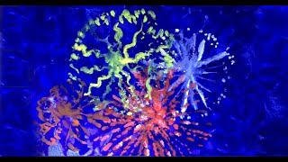 РИСУЕМ ФЕЙЕРВЕРК! Как нарисовать салют к 9 мая! День Победы how to draw fireworks