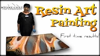Resin Art Painting, First time results!